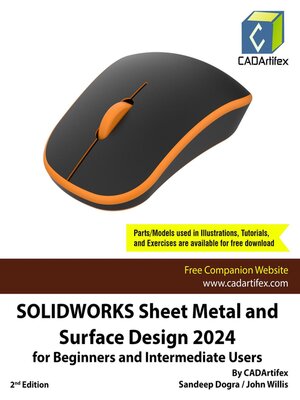 cover image of SOLIDWORKS Sheet Metal and Surface Design 2024 for Beginners and Intermediate Users